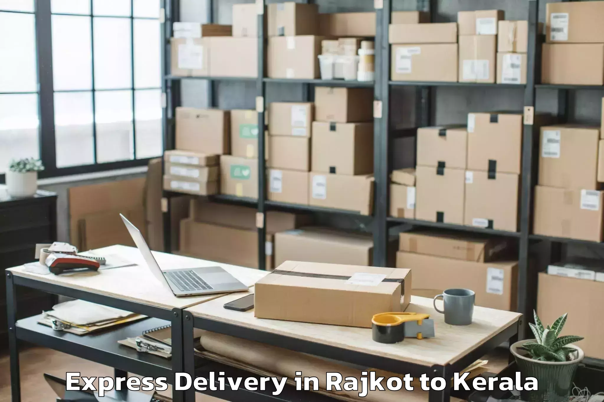 Hassle-Free Rajkot to Mall Of Travancore Express Delivery